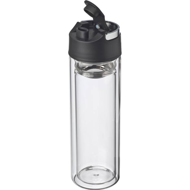 Sklenená fľaša so sitkom, 600 ml Sklenená fľaša so sitkom, 600 ml